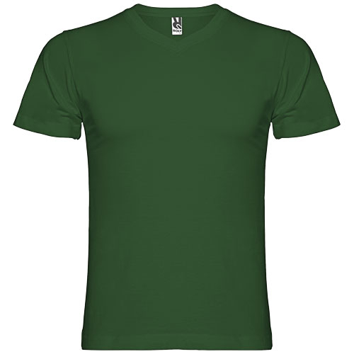 T-shirt publicitaire col en V Homme Samoyedo Vert bouteille